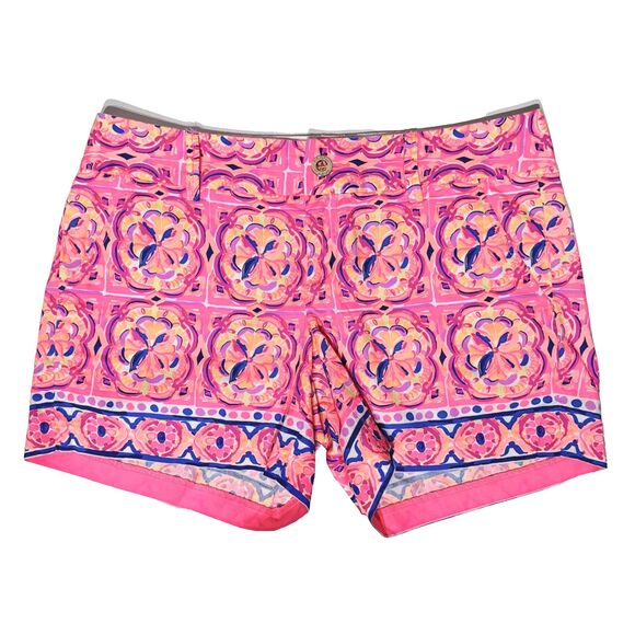 Lilly Pulitzer Callahan Shorts Pink Pattern Women’s Size 6 - Picture 1 of 10